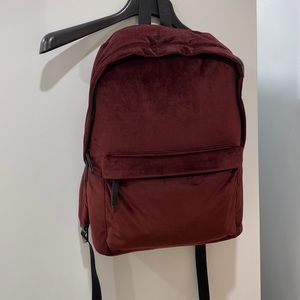 **NWOT ** ZARA VELVET BACKPACK